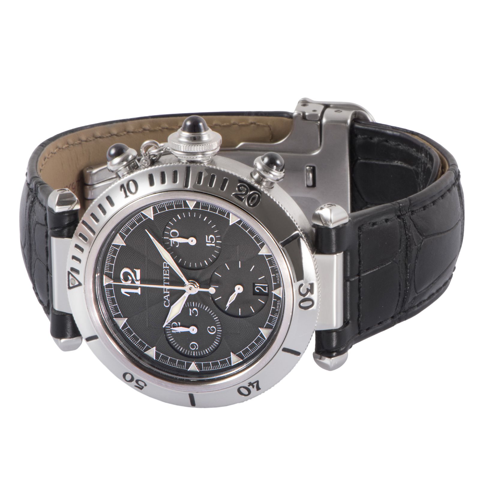 CARTIER カルティエ パシャ クロノグラフ N950 W3105155 ステンレス