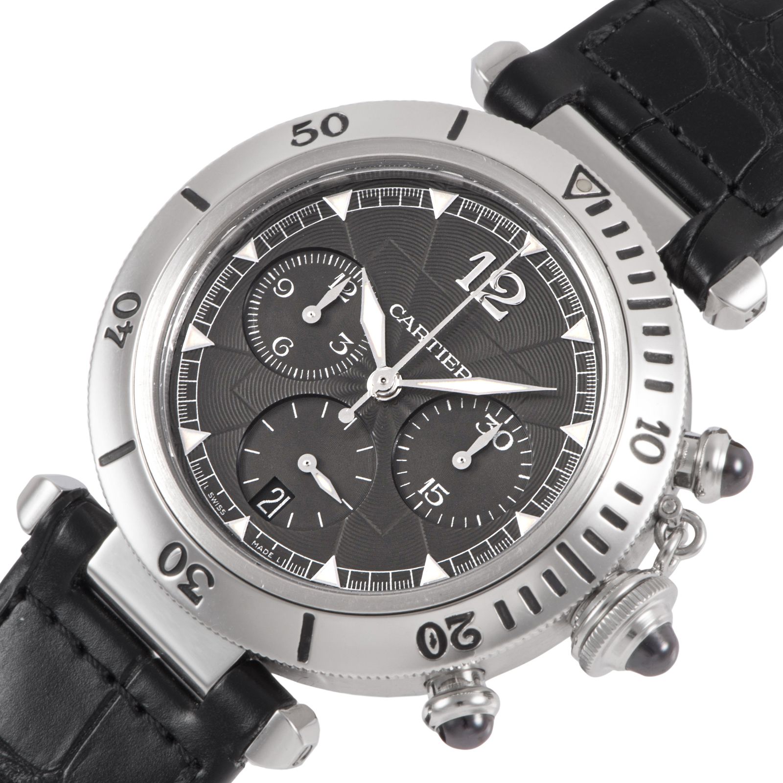 CARTIER カルティエ パシャ クロノグラフ N950 W3105155 ステンレス
