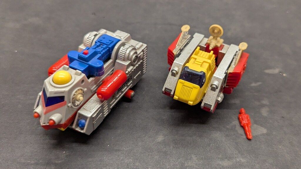トミー マントル合金 コセイドン ファイタスⅠ・Ⅱ号合体セット(恐竜2