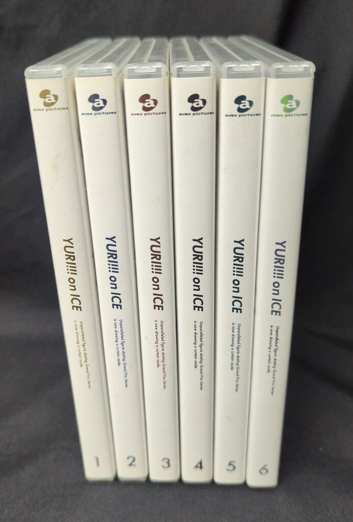 アニメDVD ユーリ!!! on ICE 初回版全6巻 セット *ディスクのみ - メルカリ