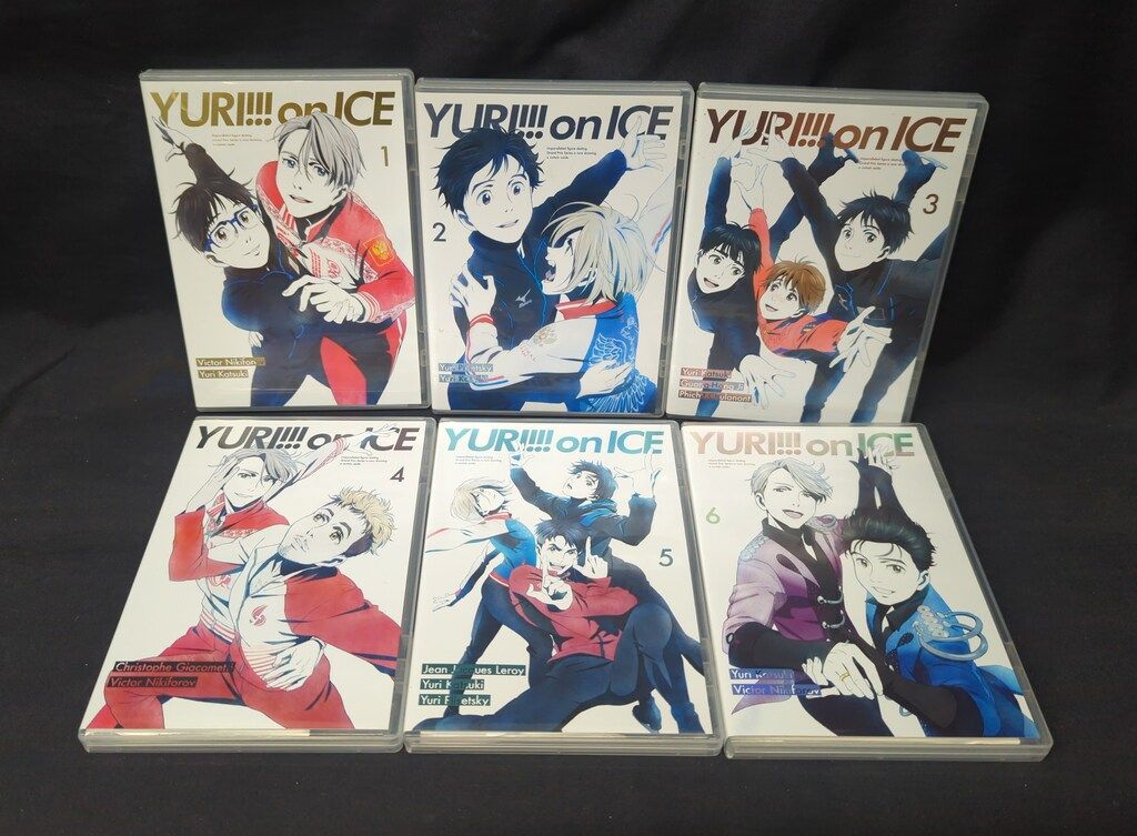 アニメDVD ユーリ!!! on ICE 初回版全6巻 セット *ディスクのみ - メルカリ