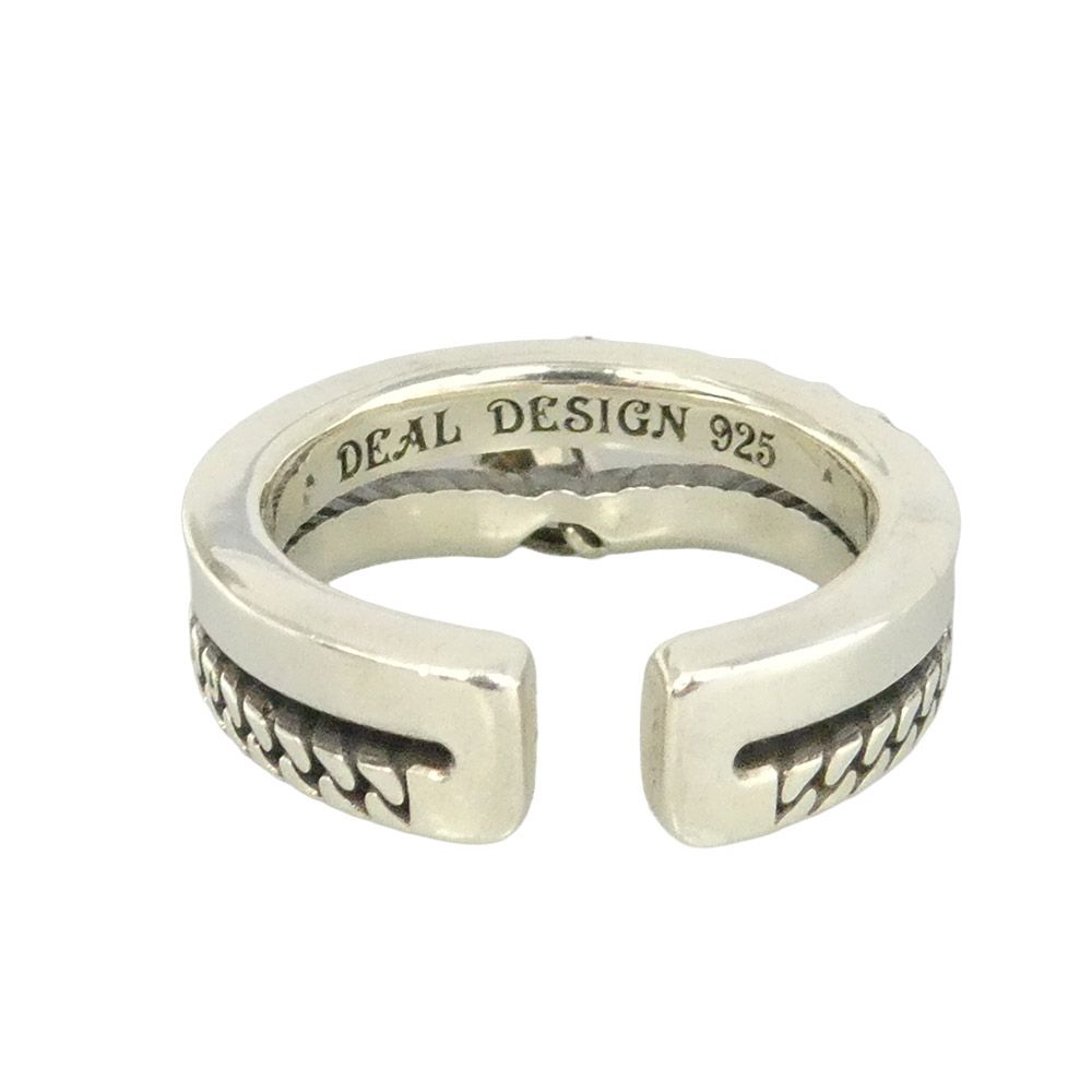 DEAL DESIGN ディールデザイン R.I.P クロス リング シルバー系 7.5号【中古】 DEAL DESIGN ディールデザイン R.I.P クロス リング シルバー系 7.5号