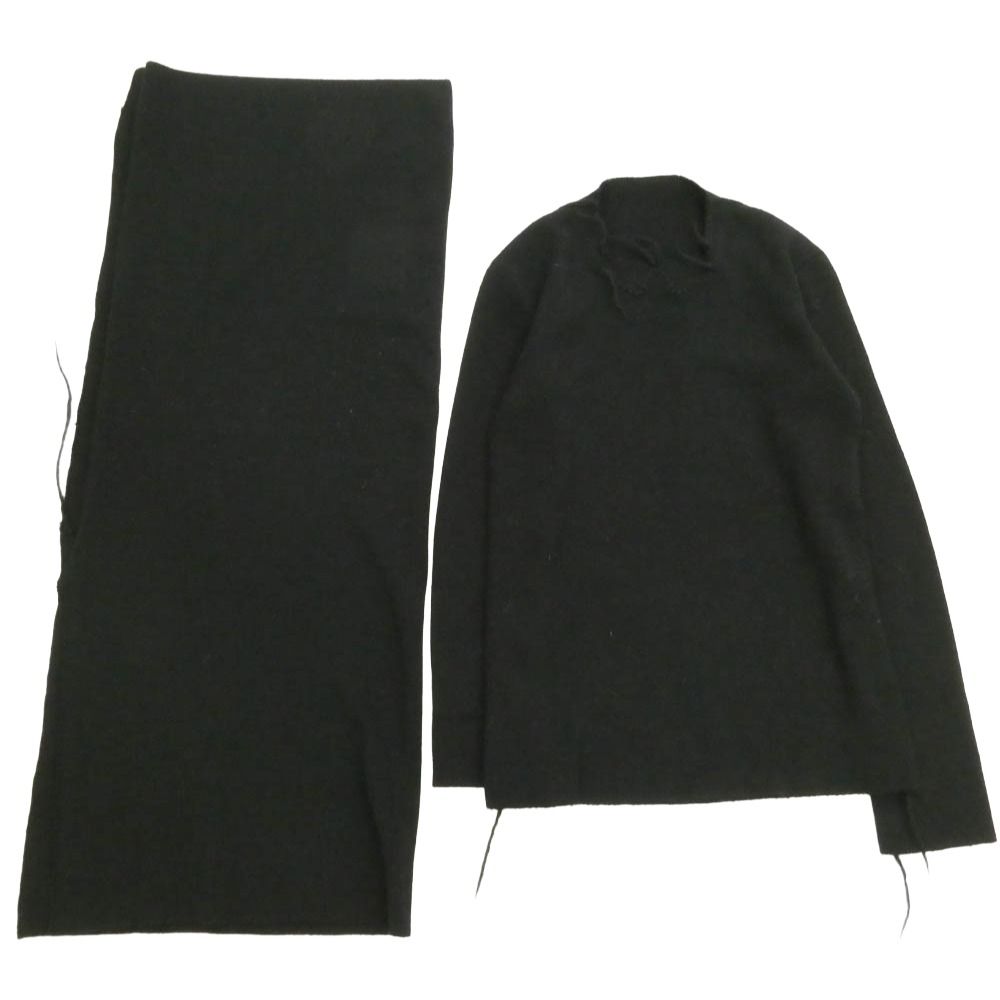 Yohji Yamamoto ヨウジヤマモト ファム 98AW アーカイブ FY-B16-957 ウール ニット セーター ブラック系 S【中古】 16,397円