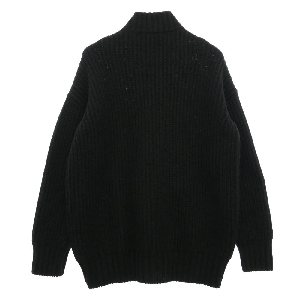 JOHN LAWRENCE SULLIVAN ジョンローレンスサリバン 22AW 4B002-0522-38 Fireman Knit Cardigan ファイヤーマン ハイネック ジップ ニット カーディガン ブラック系 M【中古】 JOHN LAWRENCE SULLIVAN ジョンローレンスサリバン 22AW 4B002-0522-38