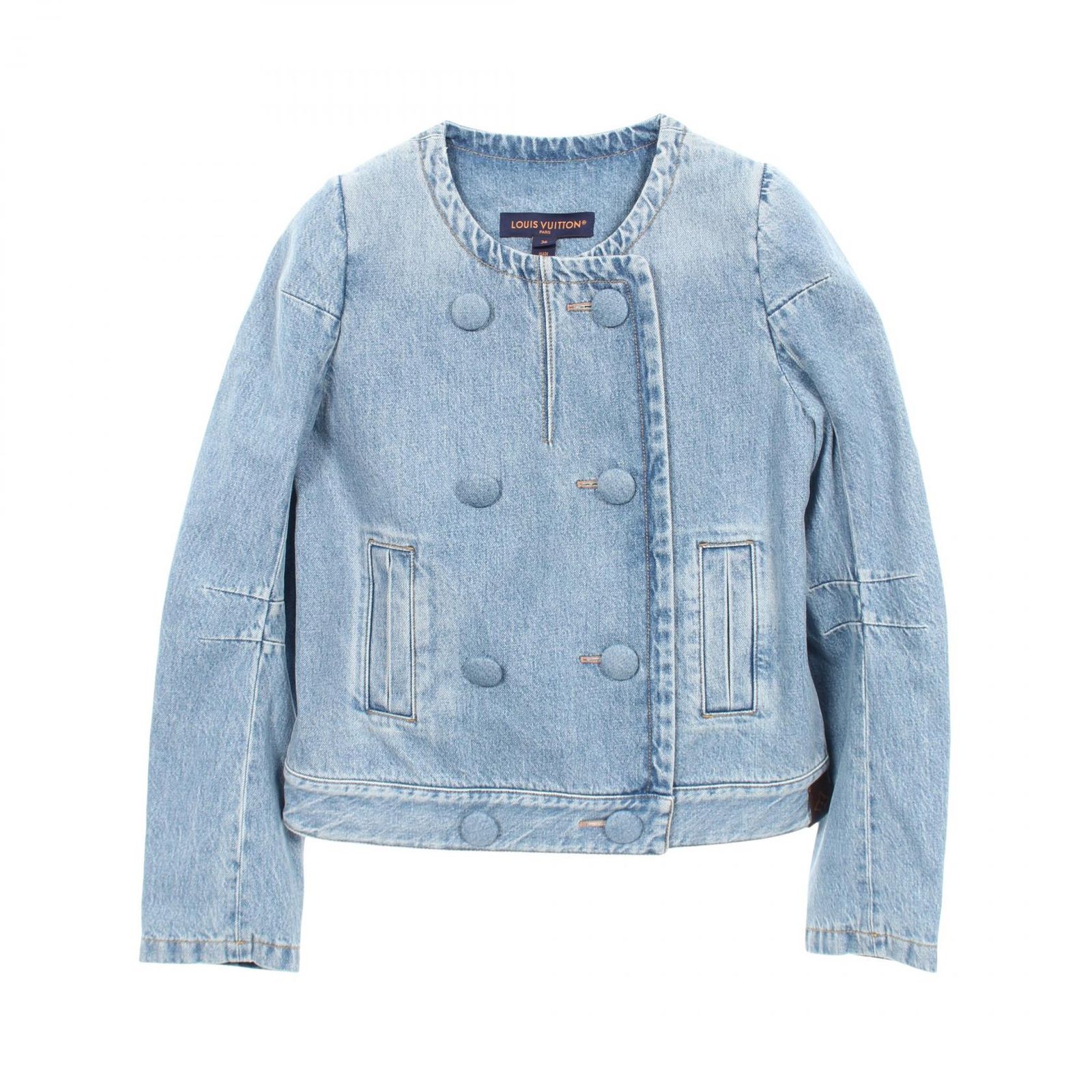 ルイ・ヴィトン LOUIS VUITTON デニムジャケット ダブルブレステッド RW241WB EFY FQVE60 その他 ジャケット レディース Used A