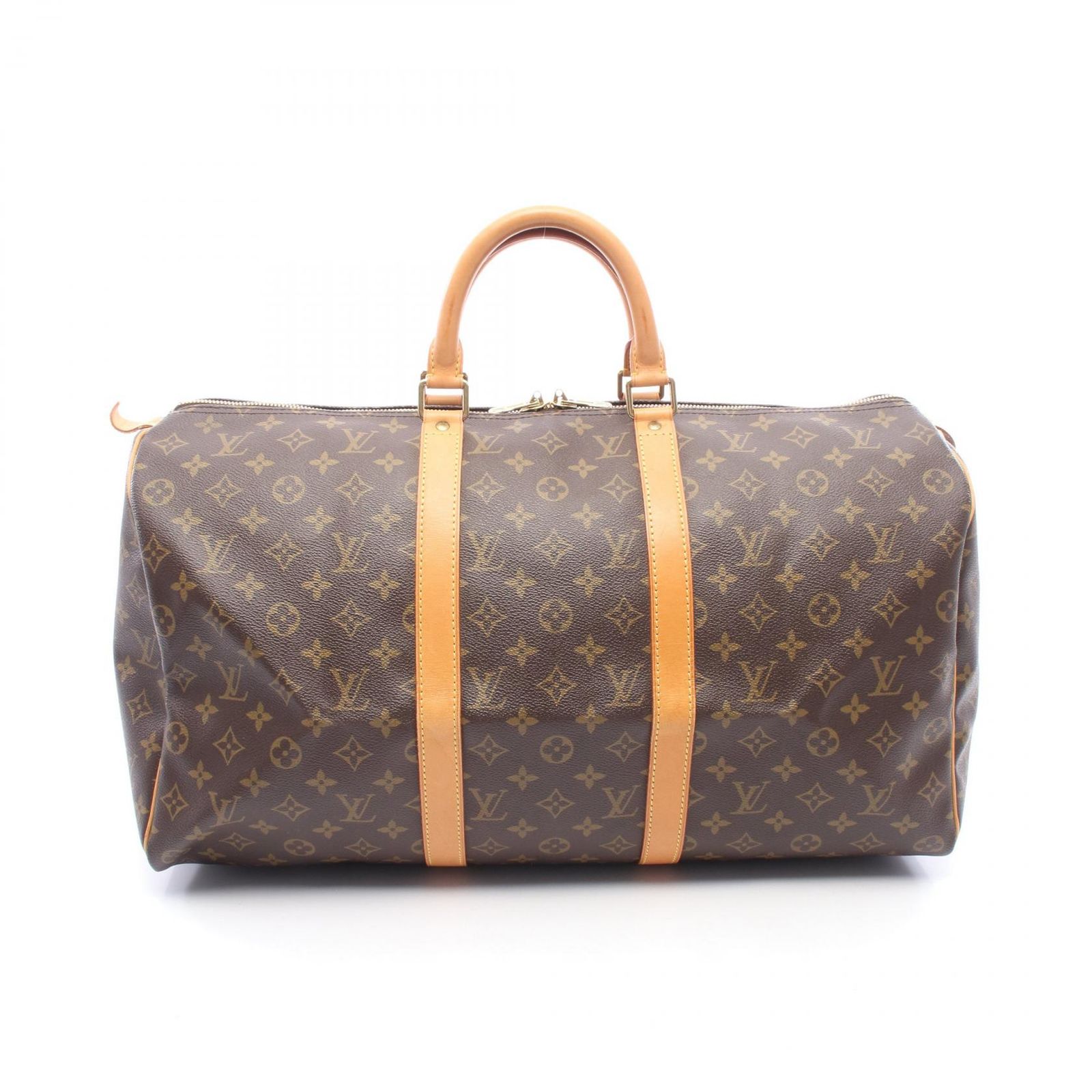 ルイ・ヴィトン LOUIS VUITTON ボストンバッグ キーポル50 モノグラム M41426 PVCコーティングキャンバス レザー キーポル50 ユニセックス Used B