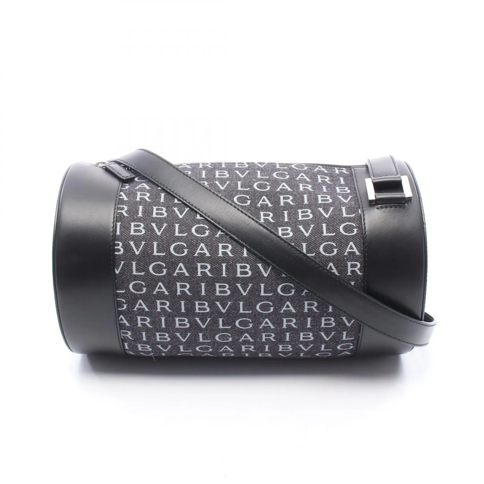 【美品】ブルガリ　ビーゼロワン　ハンドバッグ　ショルダーバッグ　レザー　ロゴ型押 ブルガリ BVLGARI ショルダーバッグ ロゴマニア ビーゼロワン ブラック