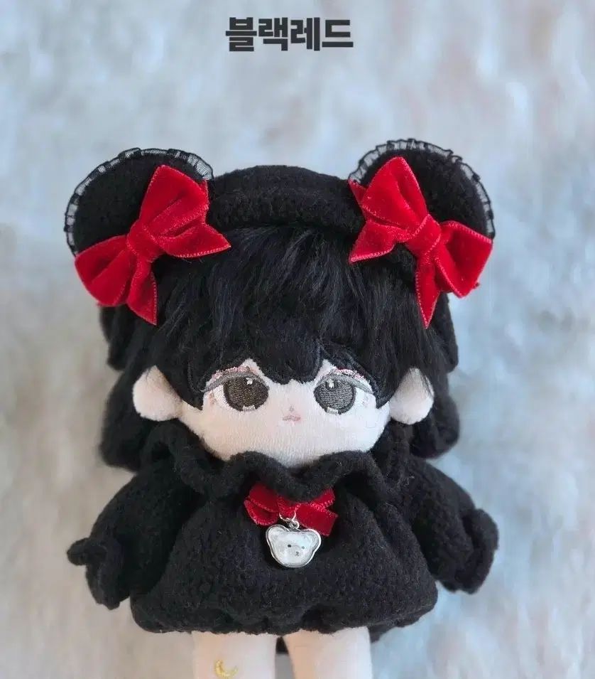 モンクルベア 10cm ブラックレッド