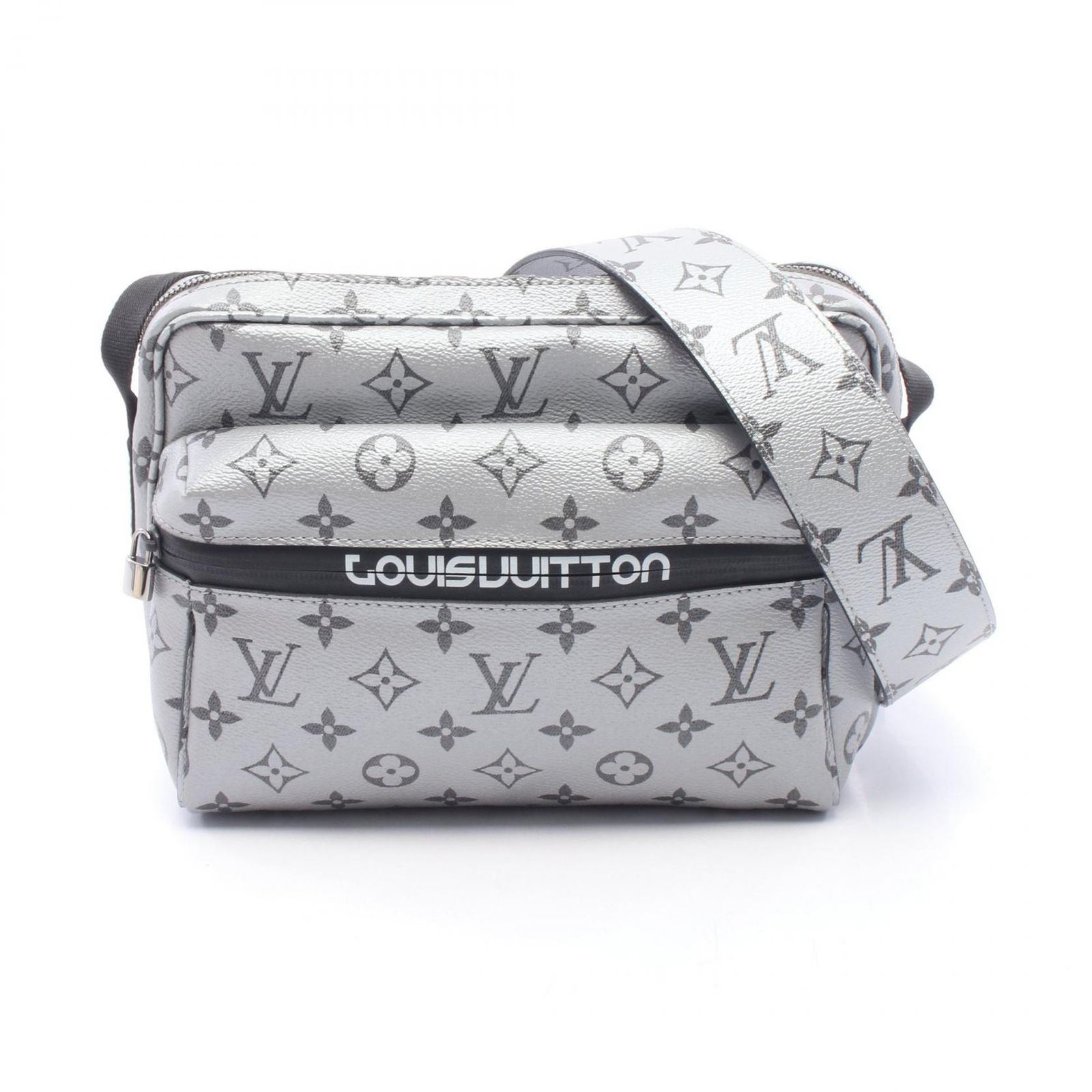 ルイ・ヴィトン LOUIS VUITTON ショルダーバッグ リフレクトメッセンジャー PM M43859 シルバー PVCコーティングキャンバス リフレクト・メッセンジャーPM ユニセックス