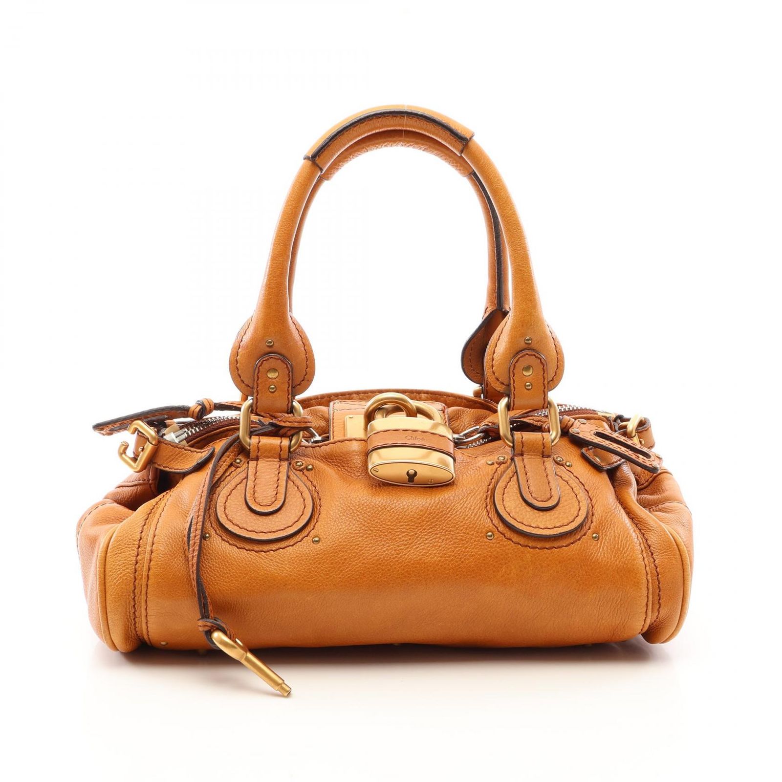クロエ Chloe ハンドバッグ パディントン ブラウン レザー パディントン ミディアム レディース Used B