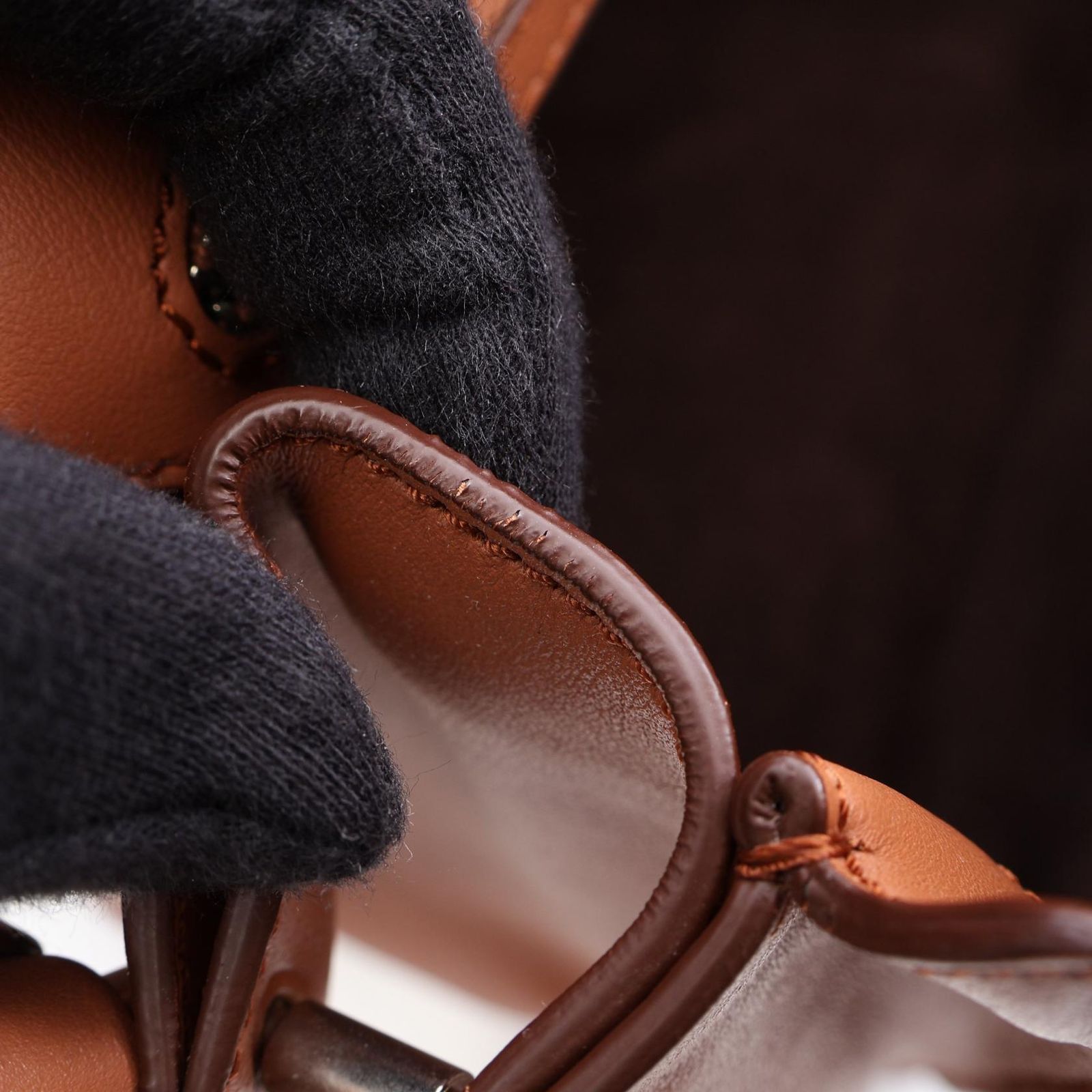 トッズ TOD'S ハンドバッグ ダブルT 2WAY ブラウン レザー ダブルT