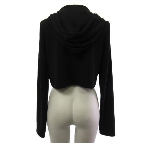 フォクシーニューヨーク FOXEY NEW YORK パーカー クロップド 黒