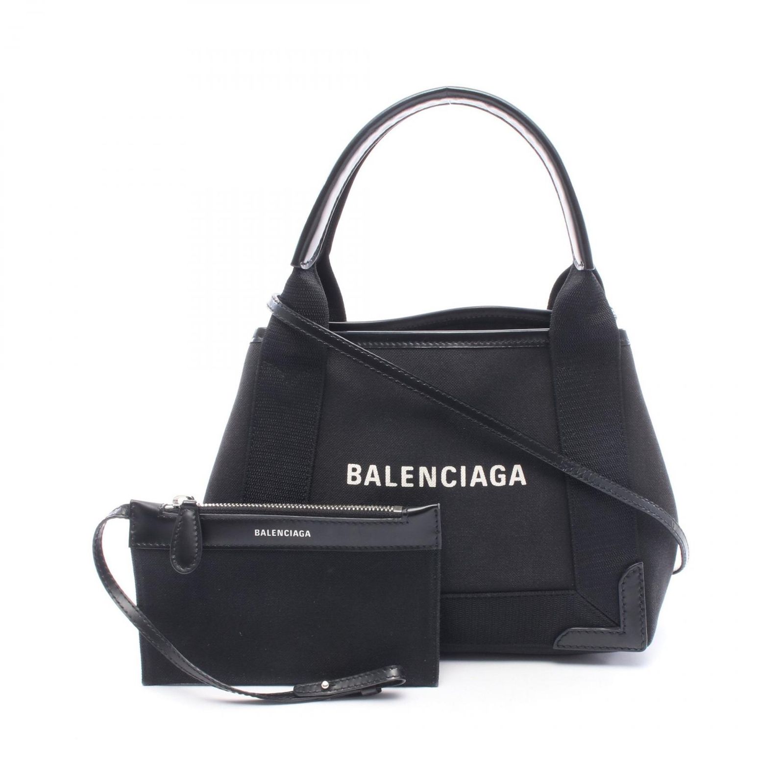 バレンシアガ BALENCIAGA ハンドバッグ ネイビーカバ XS 2WAY 390346 