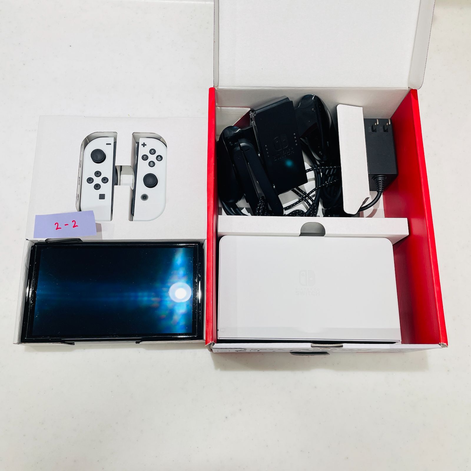 美品 完品 Nintendo Switch 有機EL ホワイト 本体セット 2022年製 液晶