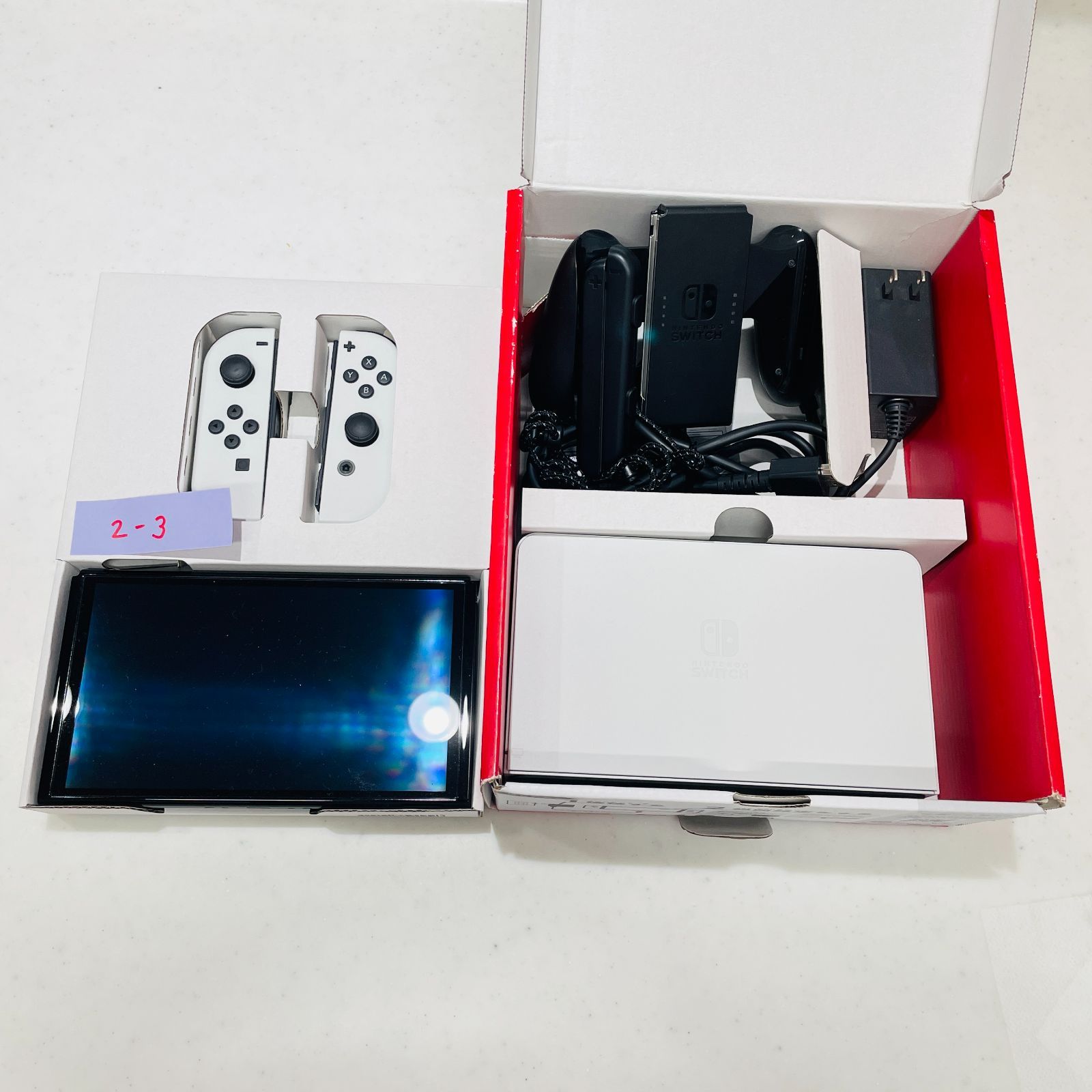 美品 完品 Nintendo Switch 有機EL ホワイト 本体セット 2023年製 液晶