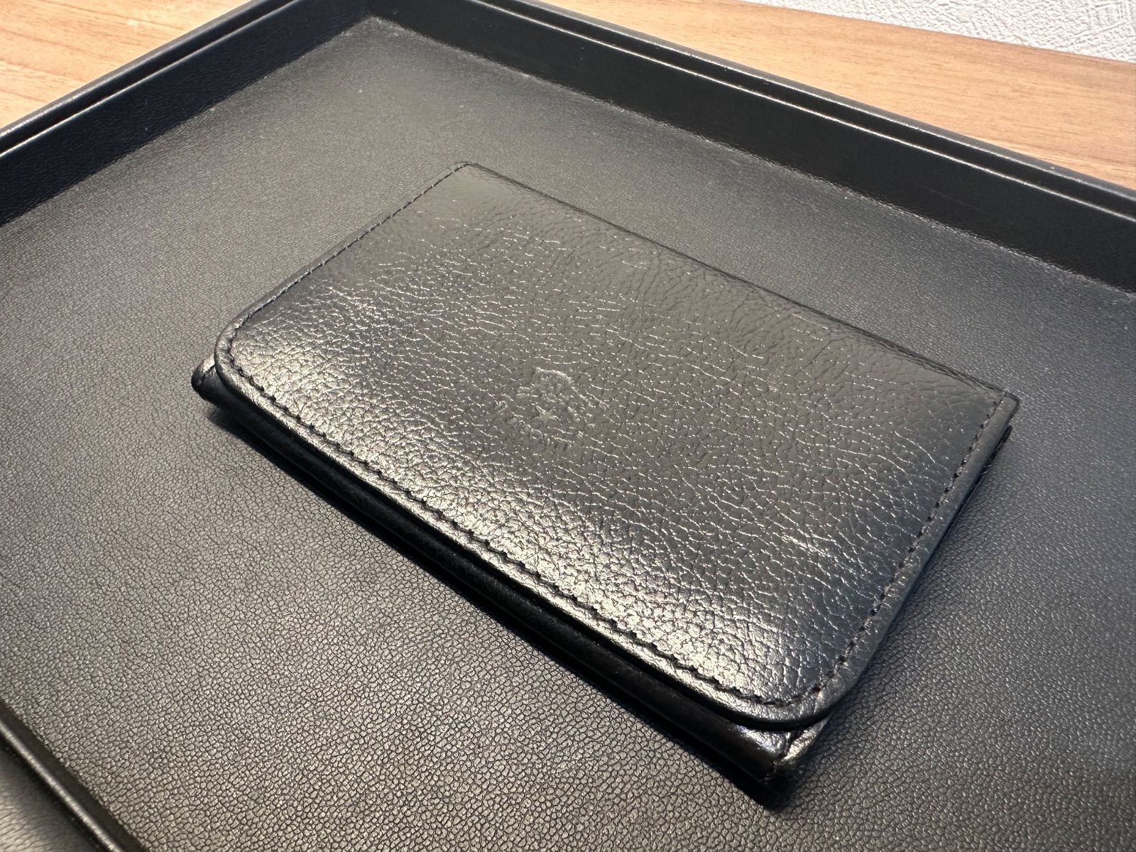 美品】イルビゾンテ IL BISONTE レザー カードケース 名刺入れ