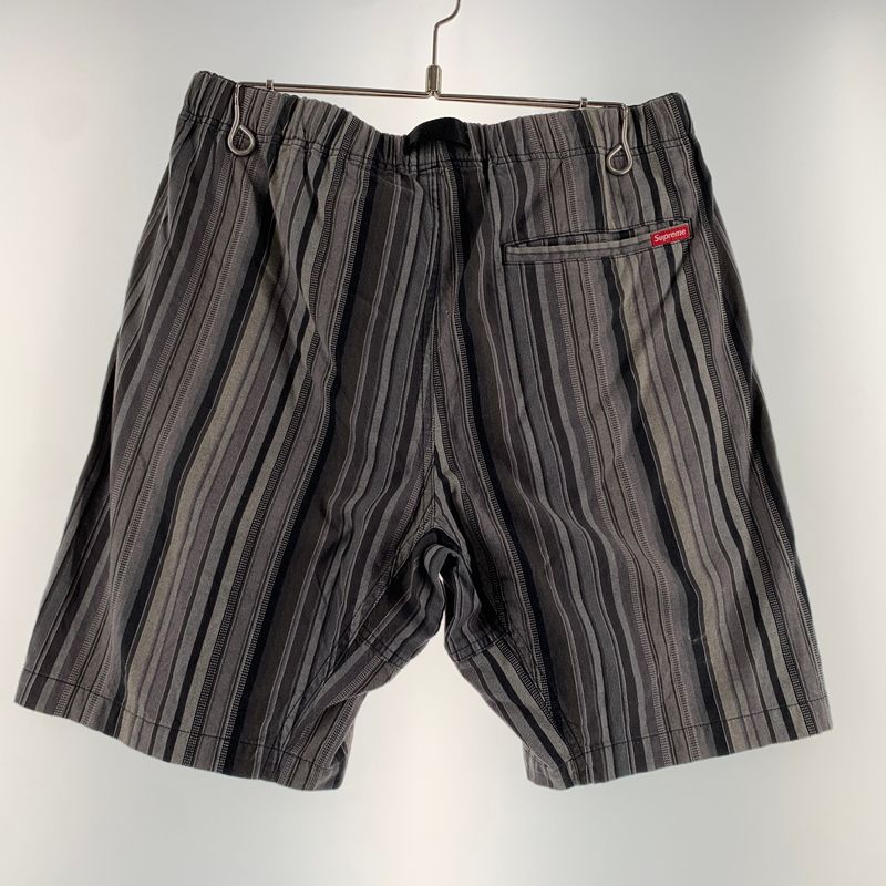 中古品】 Supreme シュプリーム 14SS STRIPE BELTED SHORT PANTS