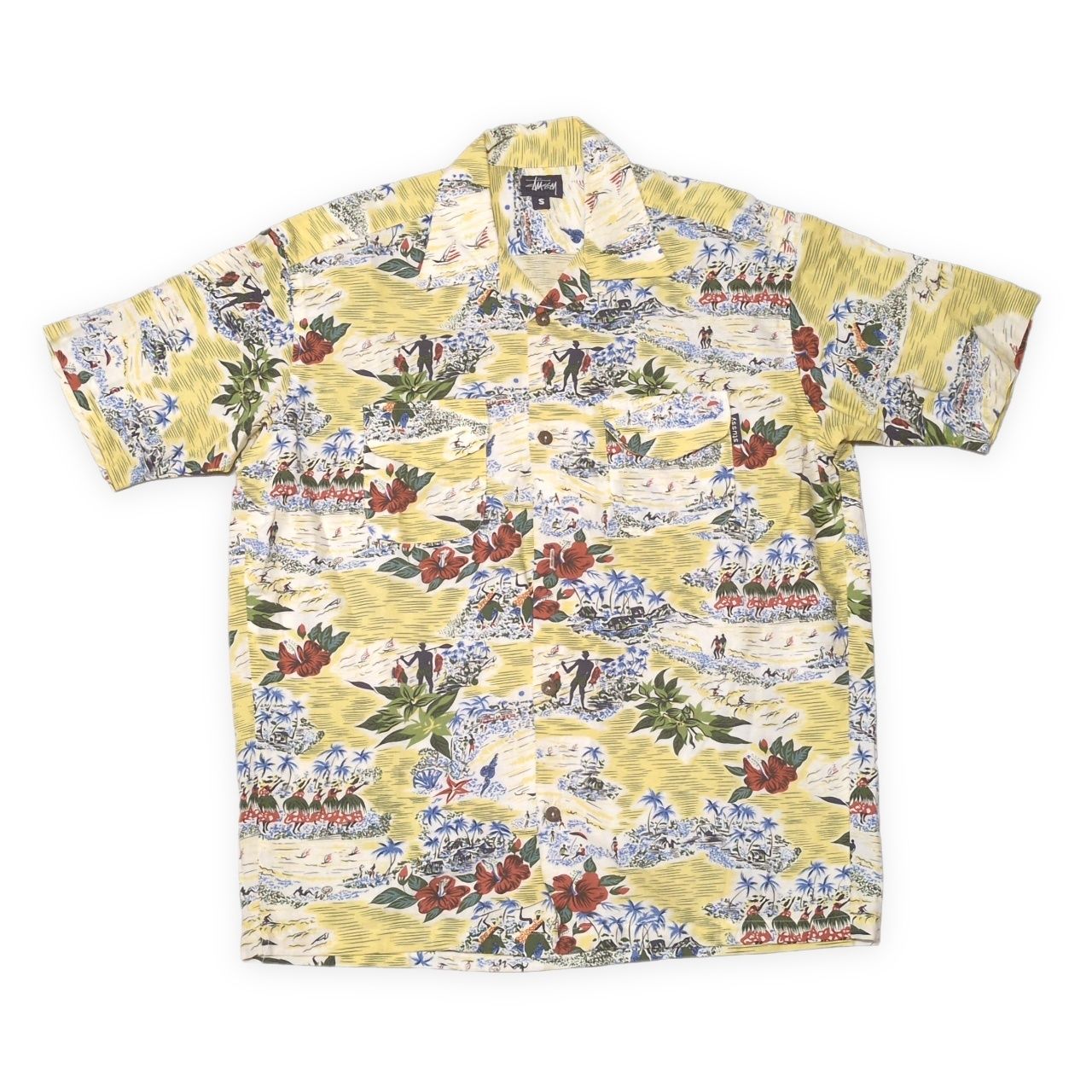 STUSSY ステューシー 90's 90年代 紺タグ Old Stussy アロハシャツ 総