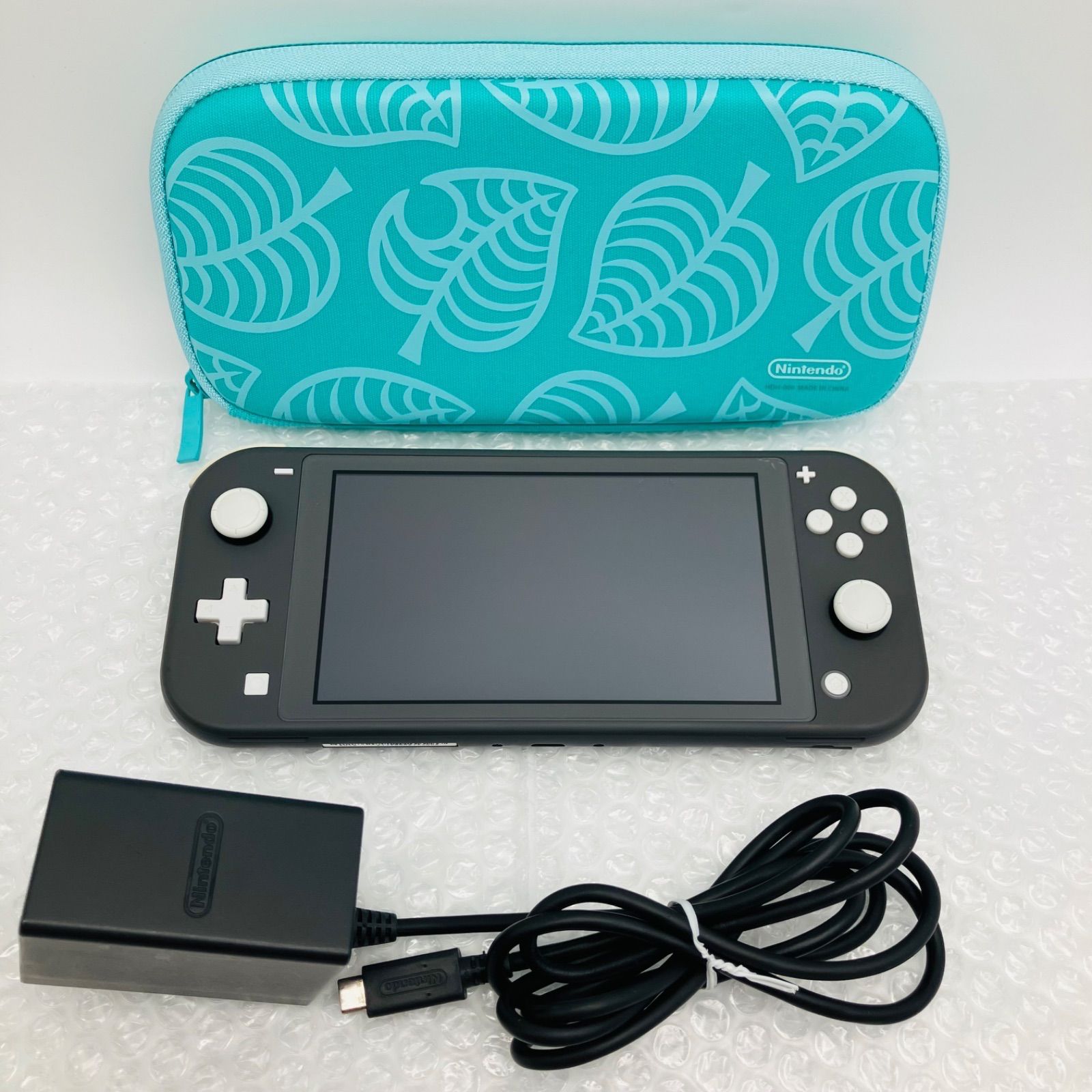 中古 ゲーム機本体 Nintendo ニンテンドー Switch Lite グレー ACアダプター あつまれどうぶつの森 ケース付