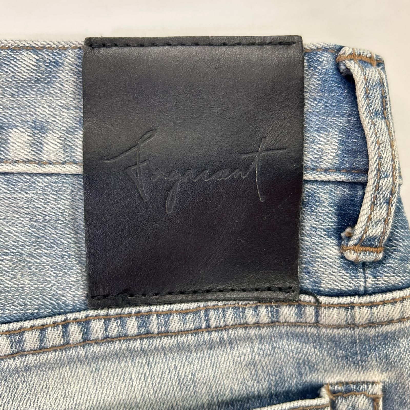 FAGASSENT ファガッセン ブルー AXCEL BLOW ダメージスキニーパンツ 26