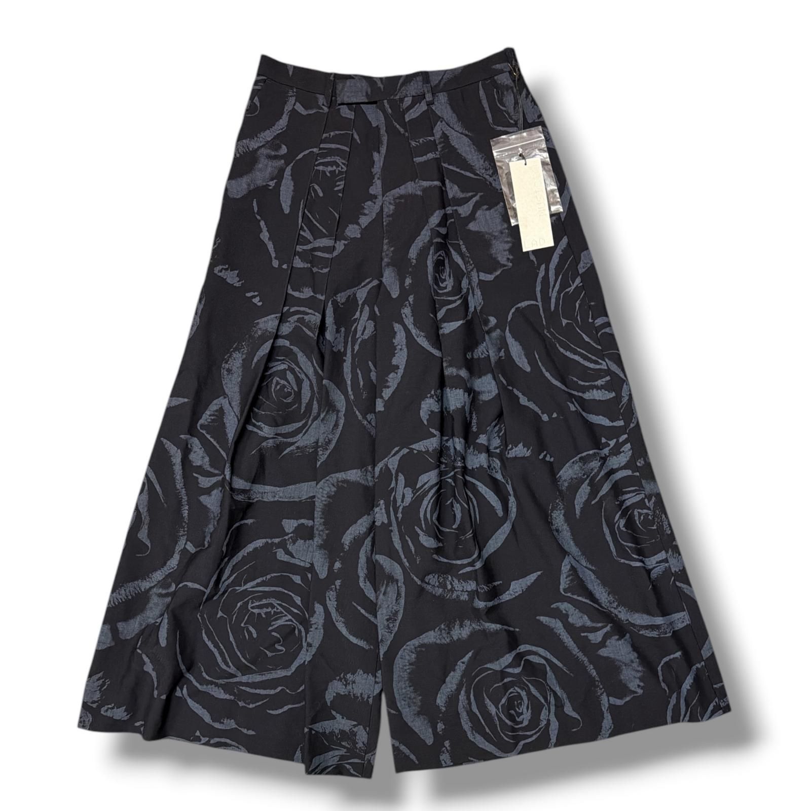 参考上代49500円 未使用 LAD MUSICIAN BIG ROSE HAKAMA SLACKS ビッグ