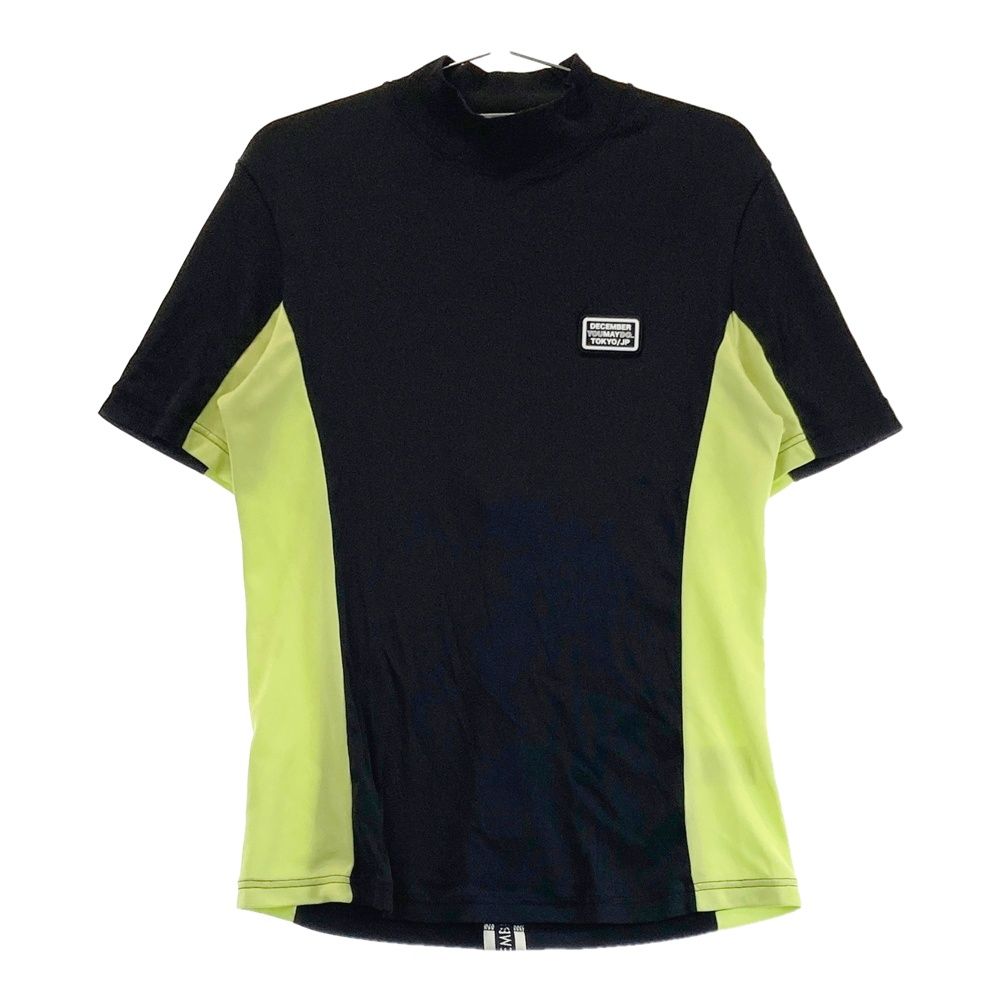 サイズ：L DECEMBERMAY ディセンバーメイ 1-005-0102 モックネック 半袖Tシャツ ブラック系 [240101399829] ゴルフウェア メンズ ストスト