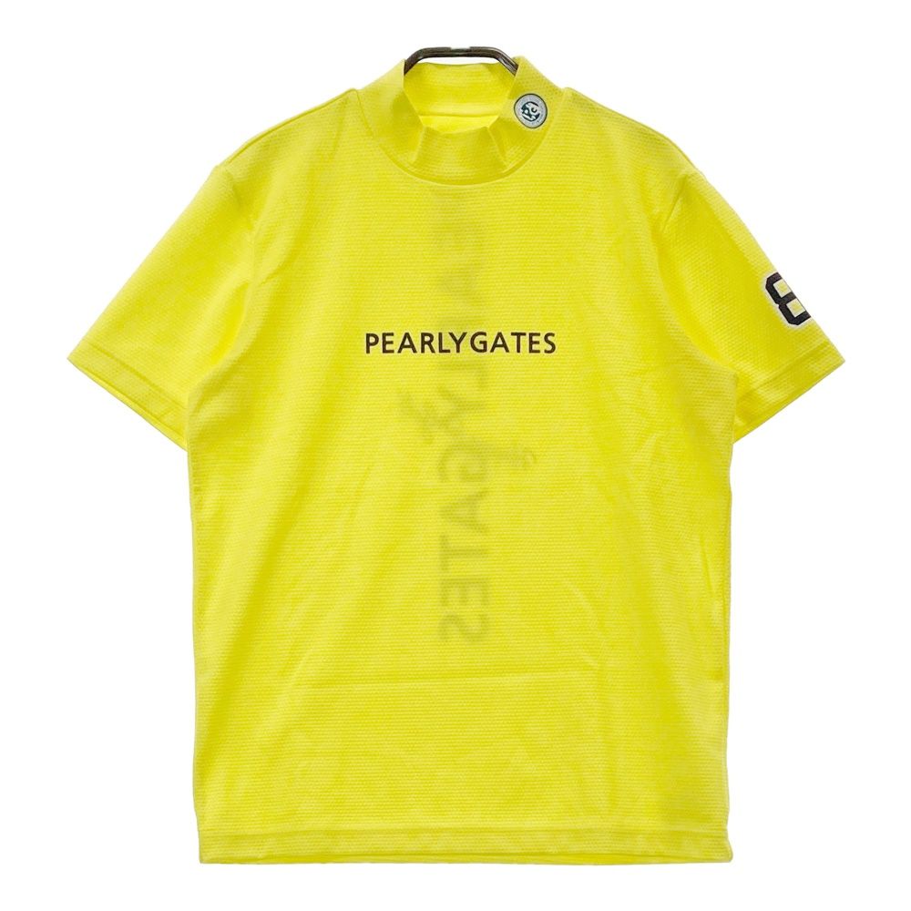 サイズ：3 PEARLY GATES パーリーゲイツ 2024年モデル ハイネック 半袖Tシャツ イエロー系 [240101522061] ゴルフウェア メンズ ストスト 7,115円