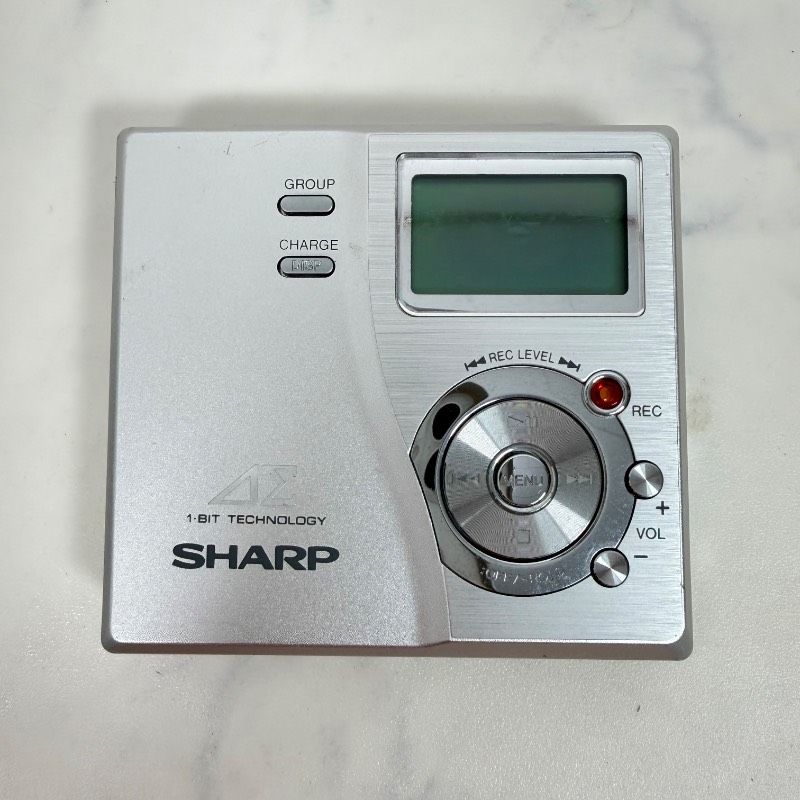 SHARP MD-DR77-S ポータブルMDレコーダー シャープ 718K - メルカリ