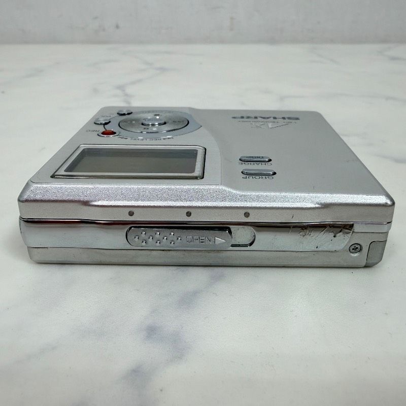 SHARP MD-DR77-S ポータブルMDレコーダー シャープ 718K - メルカリ