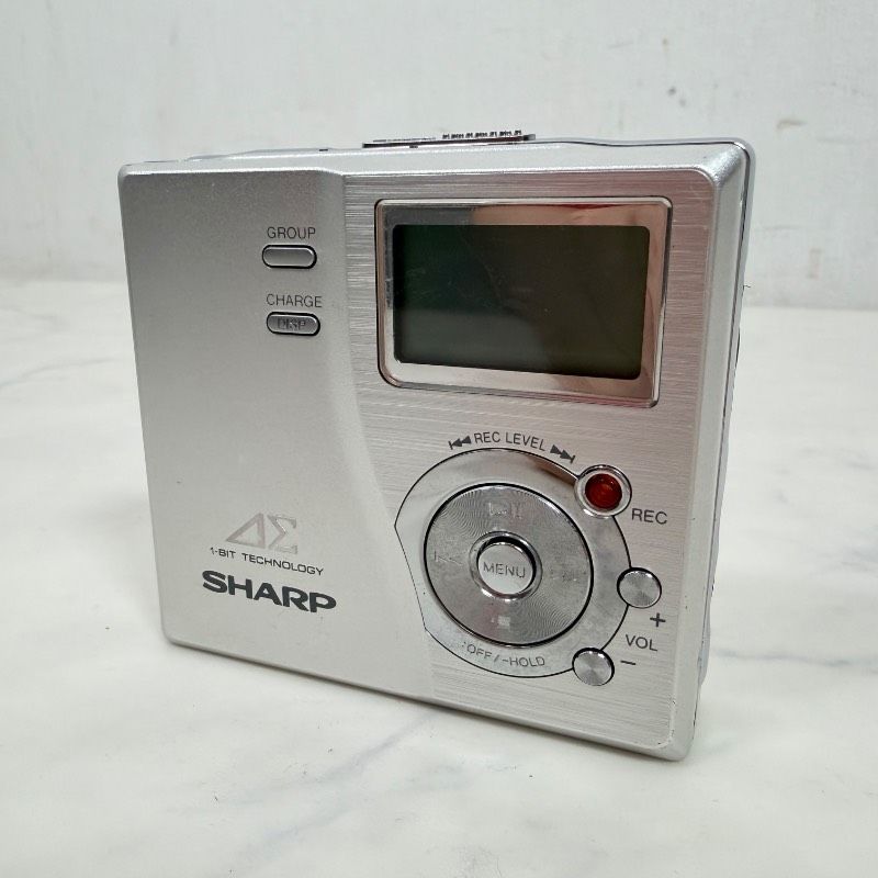 SHARP MD-DR77-S ポータブルMDレコーダー シャープ 718K - メルカリ