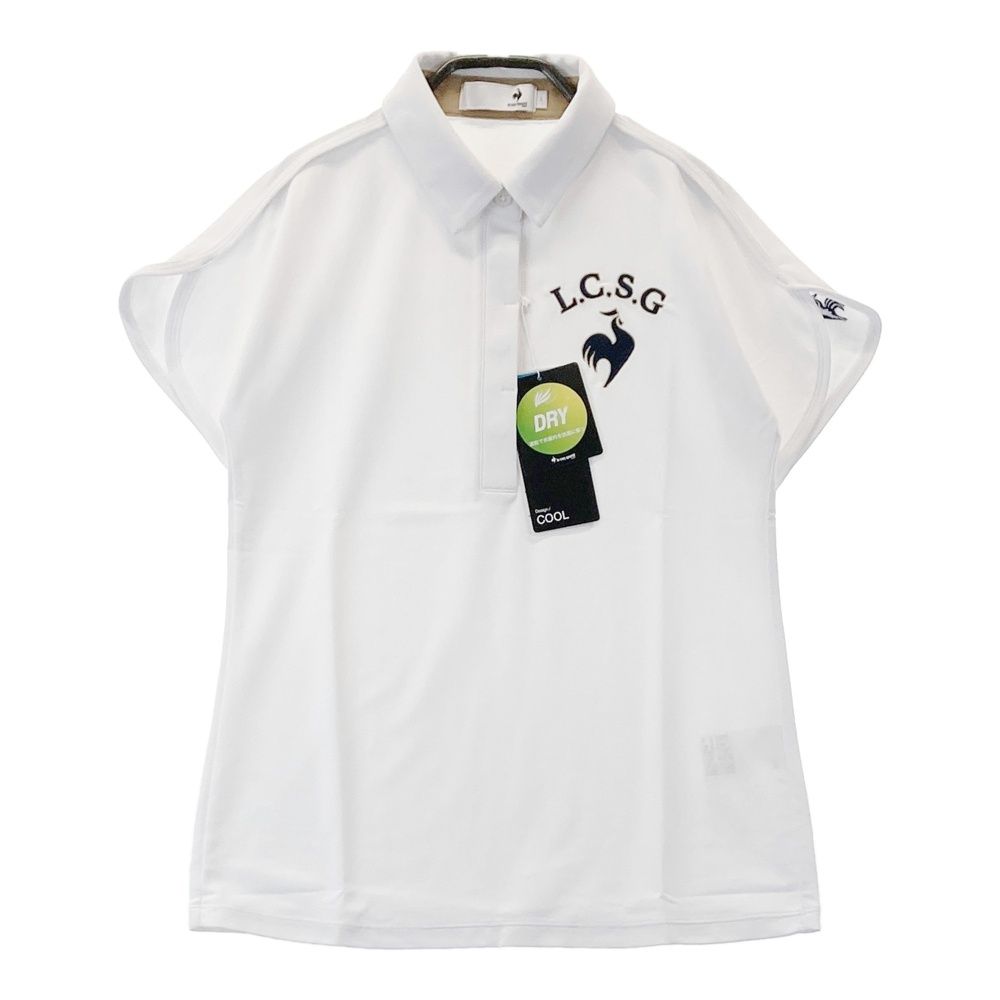 サイズ：S LE COQ GOLF ルコックゴルフ 2024年モデル 半袖ポロシャツ ホワイト系 [240101566876] ゴルフウェア レディース ストスト