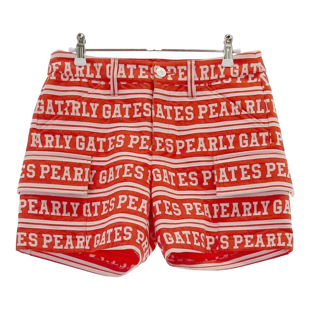 サイズ：0 PEARLY GATES パーリーゲイツ 2024年 ショートパンツ 総柄 オレンジ系 [240101574283] ゴルフウェア レディース ストスト