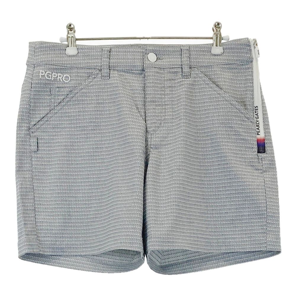 サイズ：2 PEARLY GATES パーリーゲイツ 2024年モデル ストレッチショートパンツ 総柄 グレー系 [240101598080] ゴルフウェア レディース ストスト