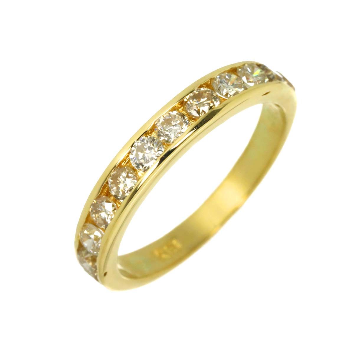 リング 11号 ダイヤ 0.87ct K18 YG イエローゴールド 750 指輪 Diamond Ring 90333597