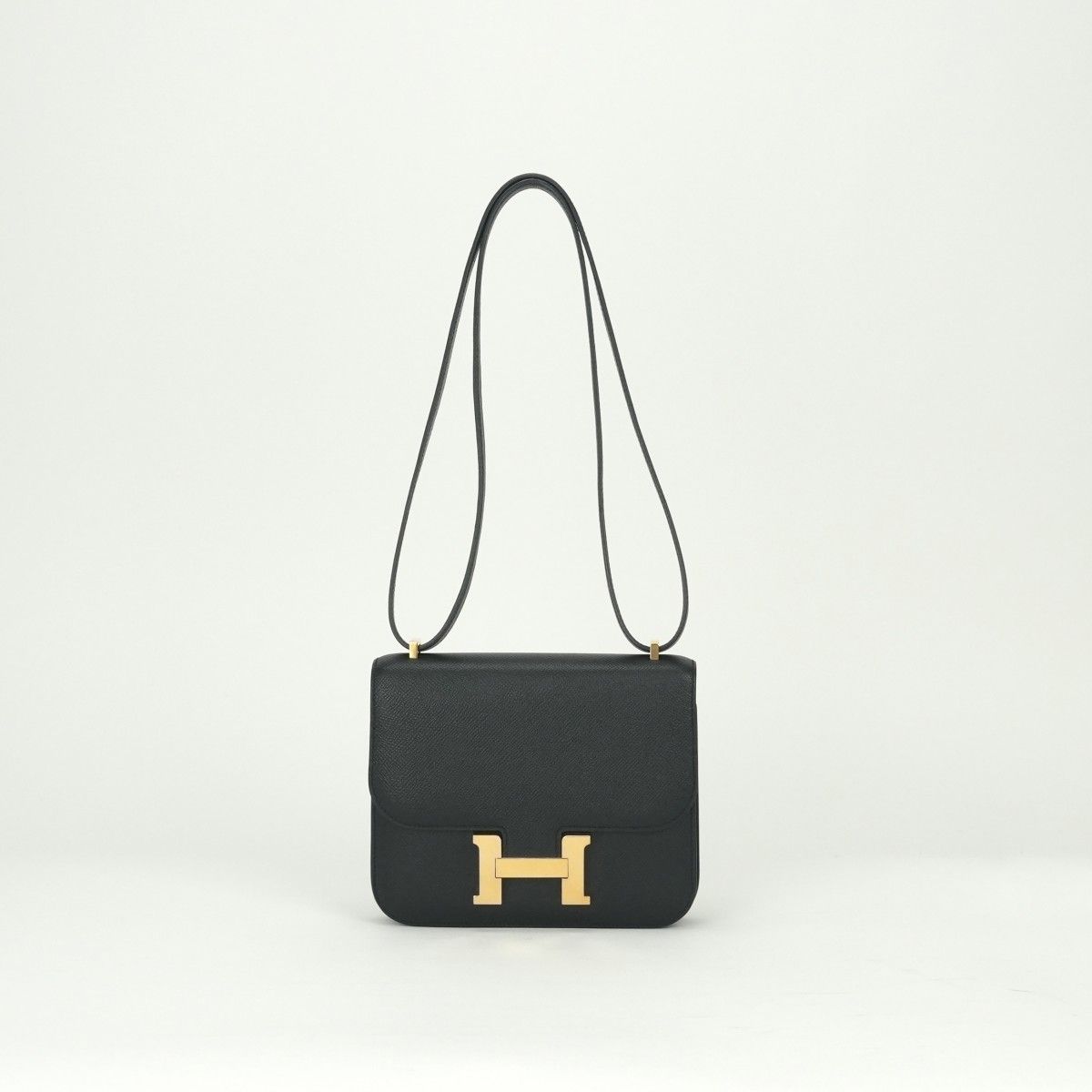 エルメス HERMES コンスタンス3 ミニ18 コンスタンス 3 ミニ 18 バッグ ショルダーバッグ エプソン ノワール Noir ブラック Black 黒 ゴールド金具 ヴォーエプソン