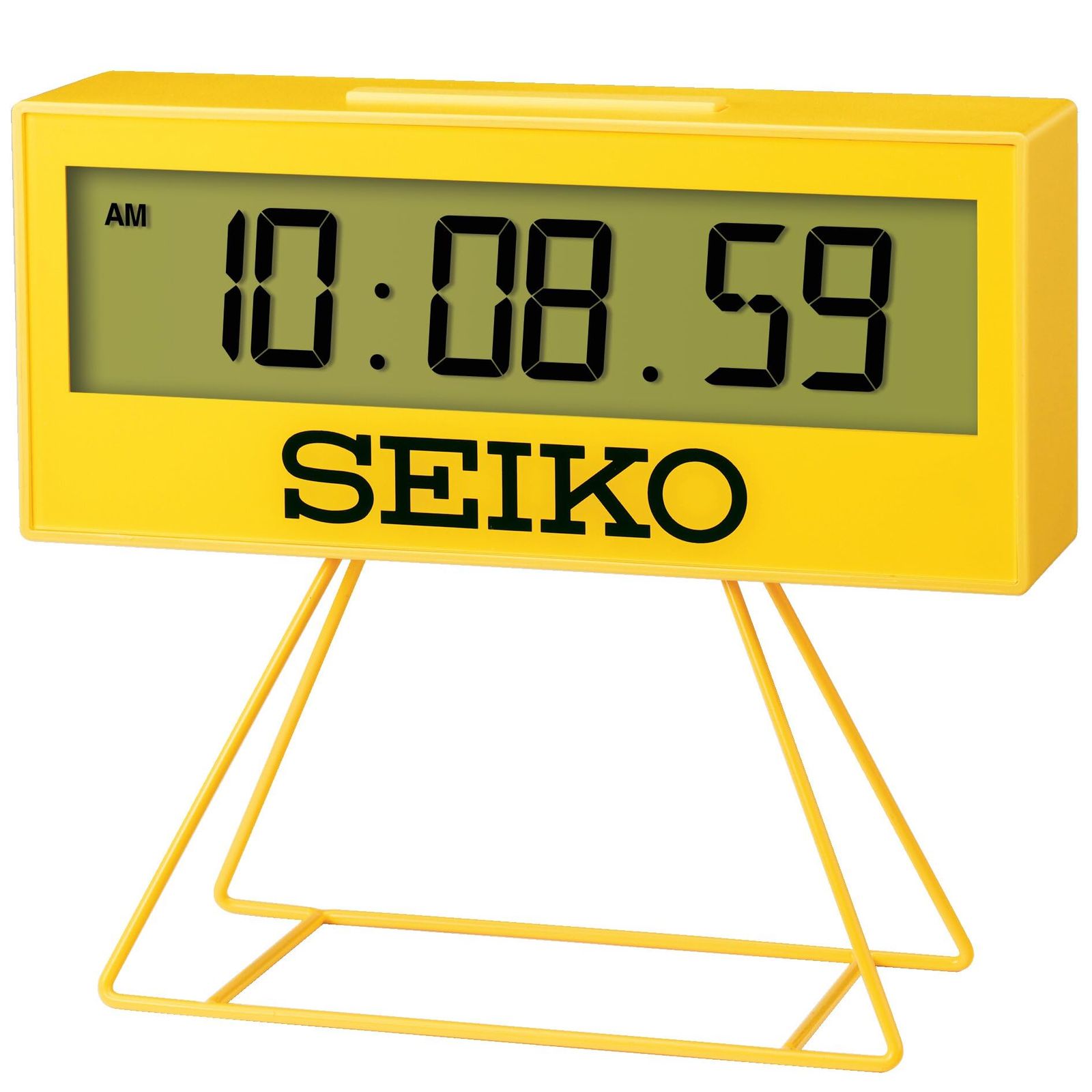 セイコークロック(Seiko Clock) 目覚まし時計 置き時計 デジタル ミニタイマークロック 黄色 158×176×65mm SQ817Y 国内発送
