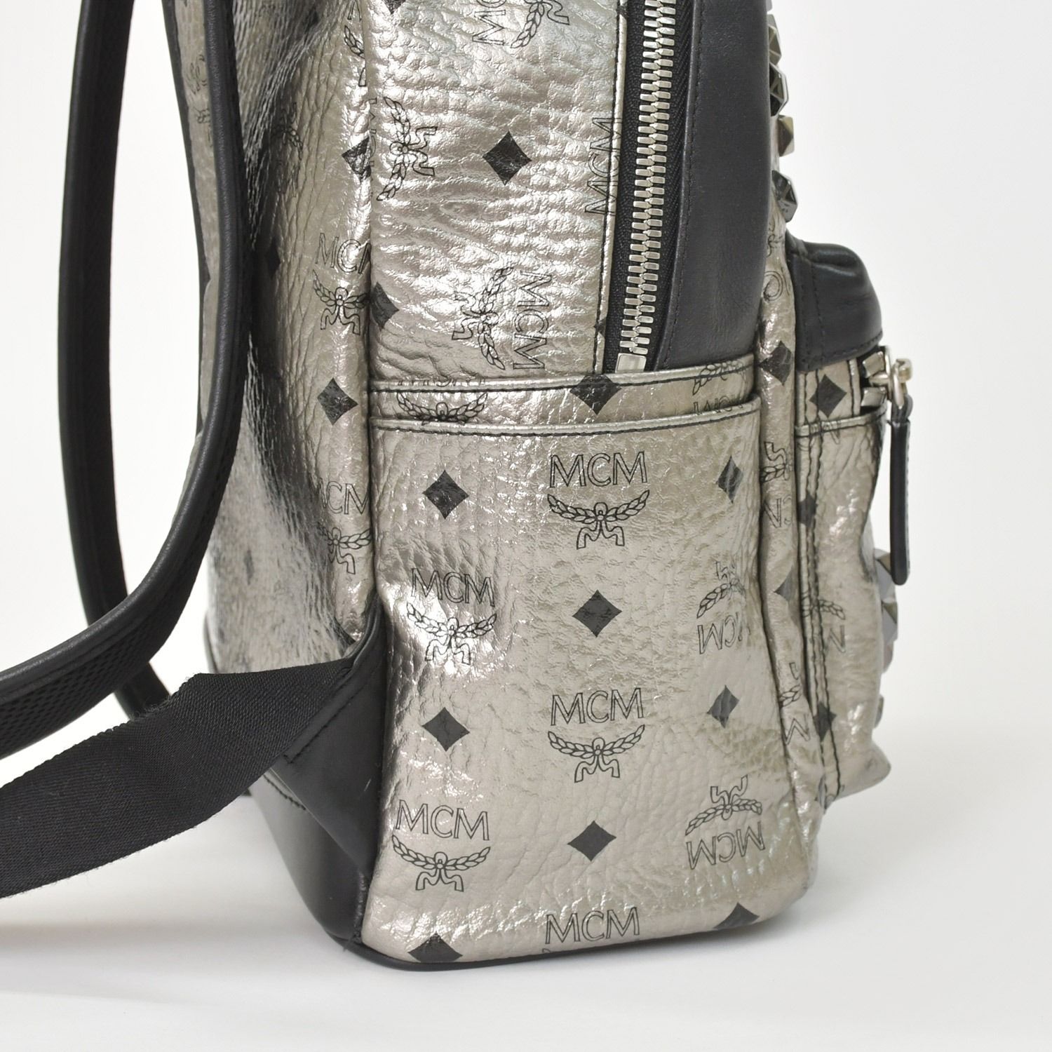 MCM エムシーエム リュックサック バックパック シルバー スタッズ