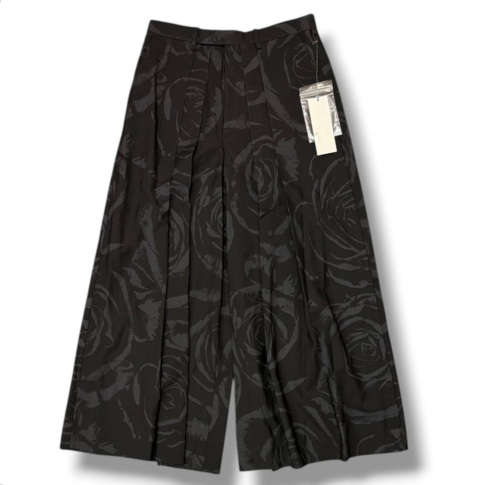 参考上代49500円 未使用 LAD MUSICIAN BIG ROSE HAKAMA SLACKS ビッグ