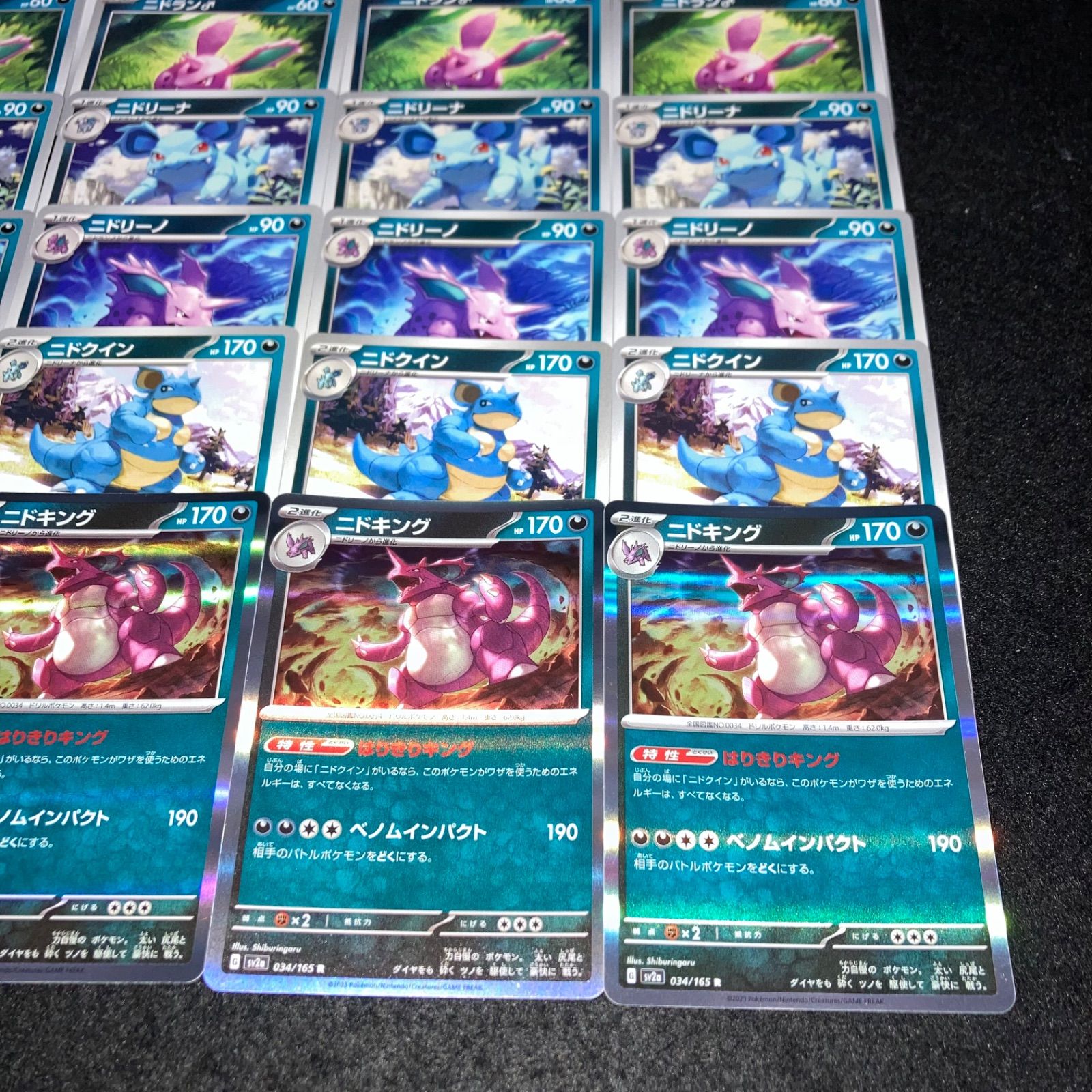 ポケモン No.PK460 ニドキング ニドクイン ニドリーノ ニドリーナ