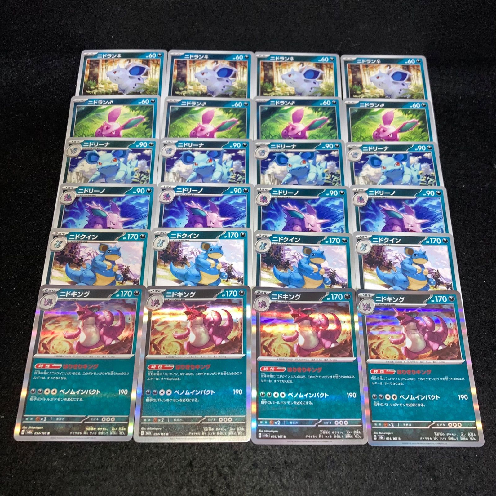 ポケモン No.PK460 ニドキング ニドクイン ニドリーノ ニドリーナ
