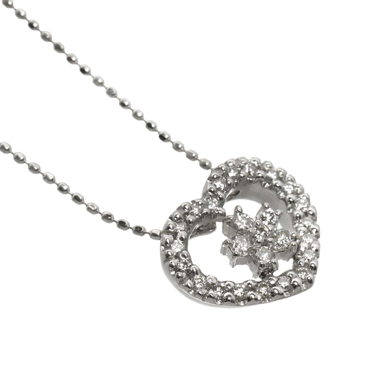 ポンテヴェキオ Ponte Vecchio ダイヤ 0.25ct ネックレス 40cm K18 WG