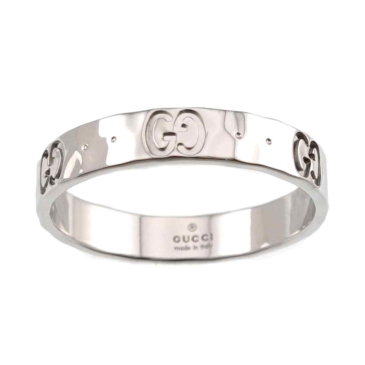 グッチ GUCCI アイコン #20 リング K18 WG ホワイトゴールド 750 指輪