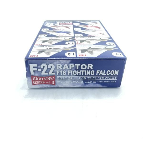 中古】ﾊｲｽﾍﾟｯｸ 1/144 F-22ﾗﾌﾟﾀｰ/1-4 ｱﾒﾘｶ空軍第422試験評価飛行隊 開封