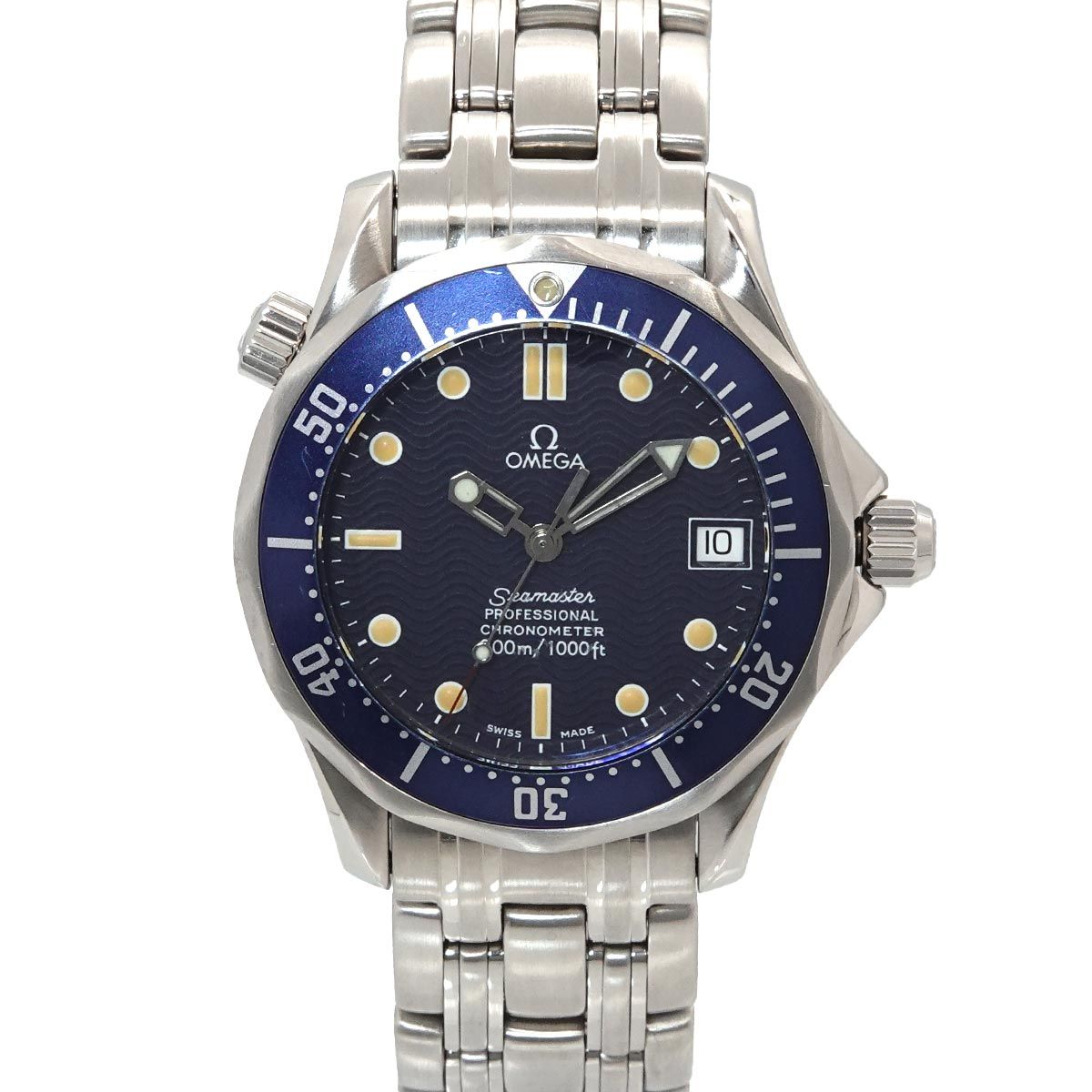 オメガ OMEGA シーマスター 300 プロフェッショナル 2551 80 ボーイズ 腕時計 デイト ネイビー 自動巻き Seamaster 90322897 189,000円