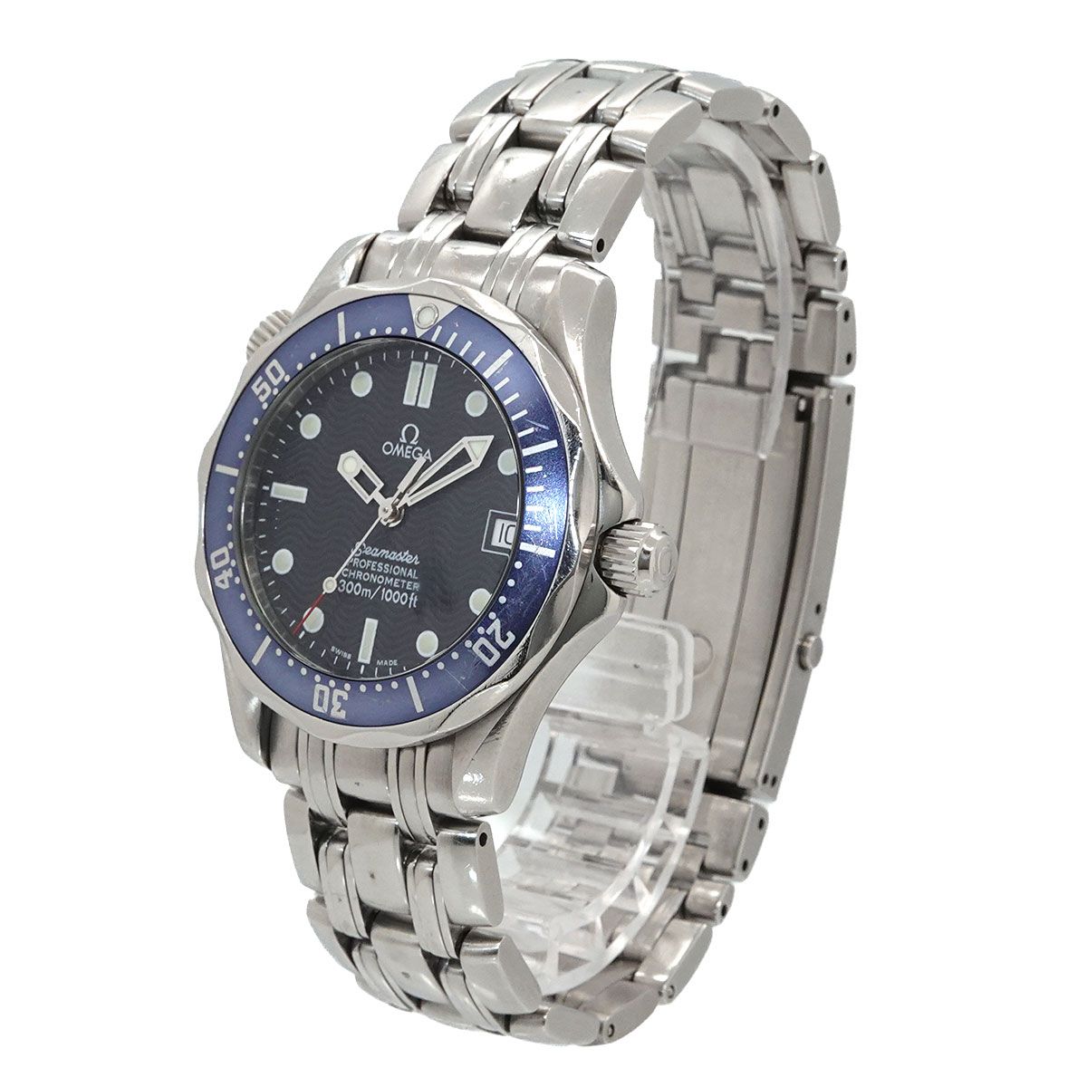 オメガ OMEGA シーマスター 300 プロフェッショナル 2551 80 ボーイズ 腕時計 デイト ネイビー 自動巻き Seamaster 90334740 オメガ OMEGA シーマスター 300 プロフェッショナル 2551 80 ボーイズ