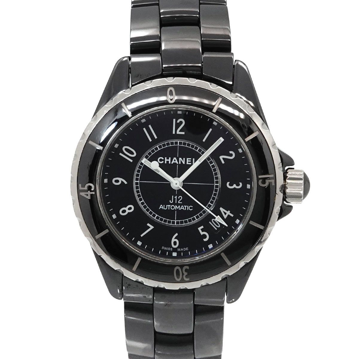 シャネル CHANEL J12 38mm メンズ 腕時計 H0685 ブラック セラミック
