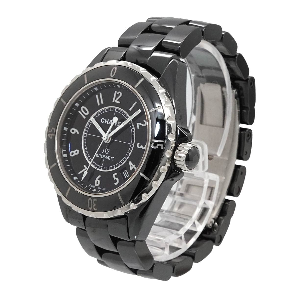 シャネル CHANEL J12 38mm メンズ 腕時計 H0685 ブラック セラミック