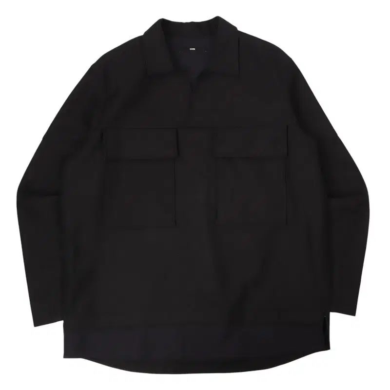 SYSTEM homme ブラック ツーポケット シャツ スウェット