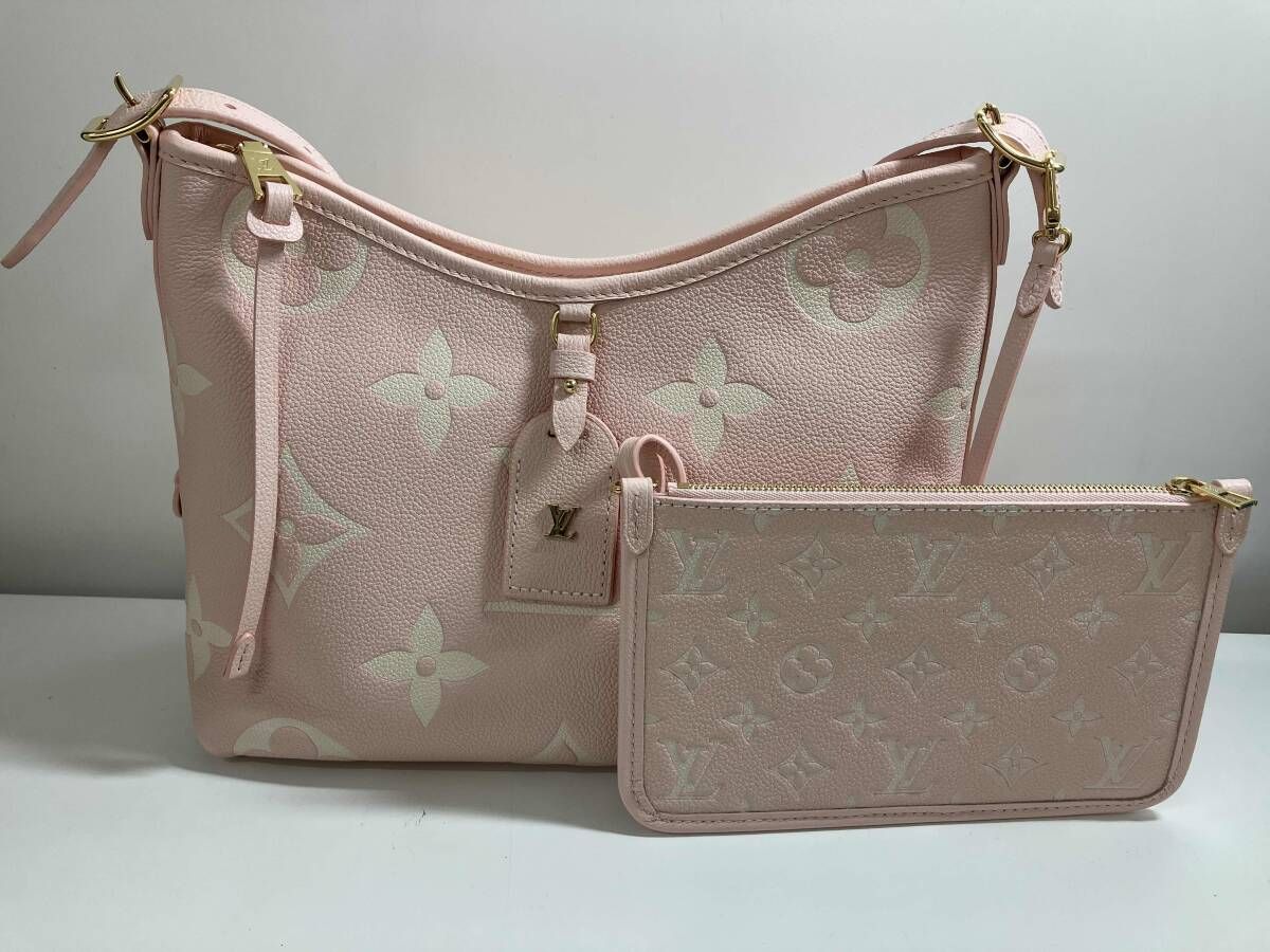 【付属品有り】LOUIS VUITTON ルイヴィトン モノグラム・アンプラント キャリ-オ-ル M14209 2WAYバッグ ピンク【AI鑑定済】