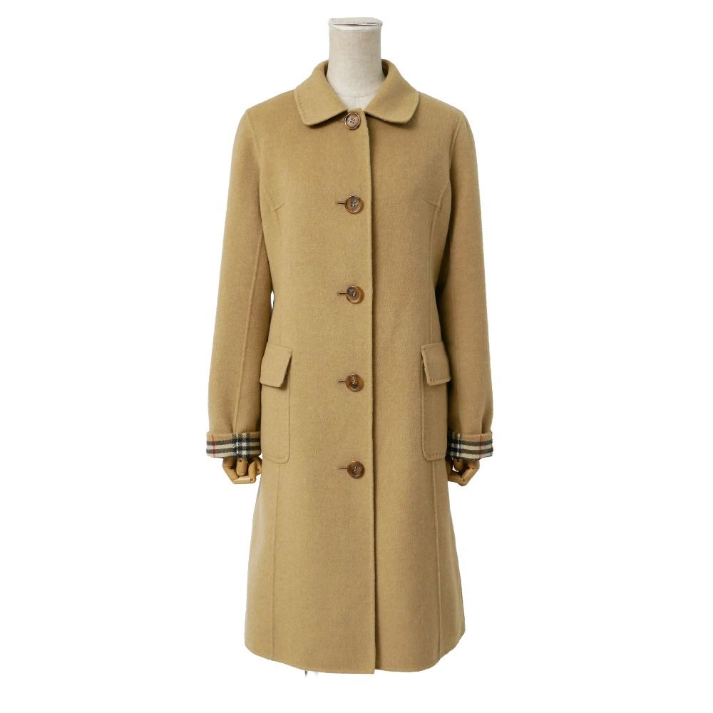 □美品□BURBERRY バーバリー ステンカラーコート サイズ38 カシミヤ混